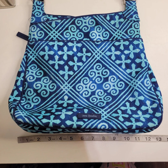 Vera Bradley Crossbody Shoulder Bag in Retired Cuban Tile Print Blue LIKE NEW - Picture 9 of 12